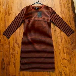 NWT Stripped Bodycon dress, size small